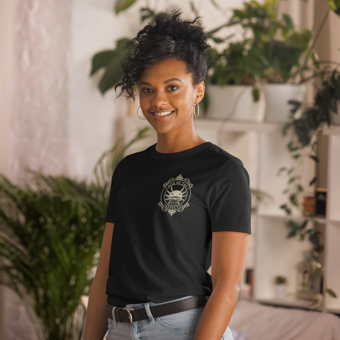 Playera Ajolote Estilo Icono Mujer Perfil