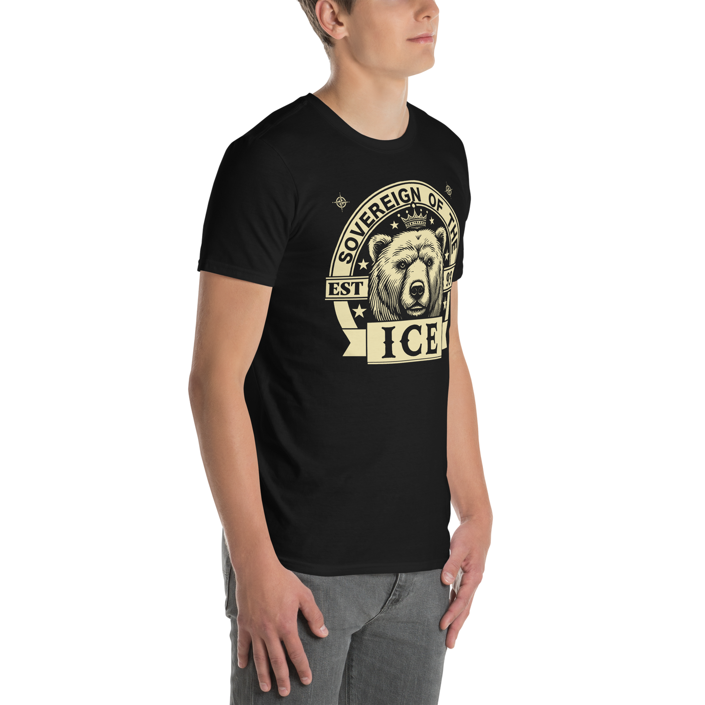 Playera Oso Estilo Completo Hombre Perfil