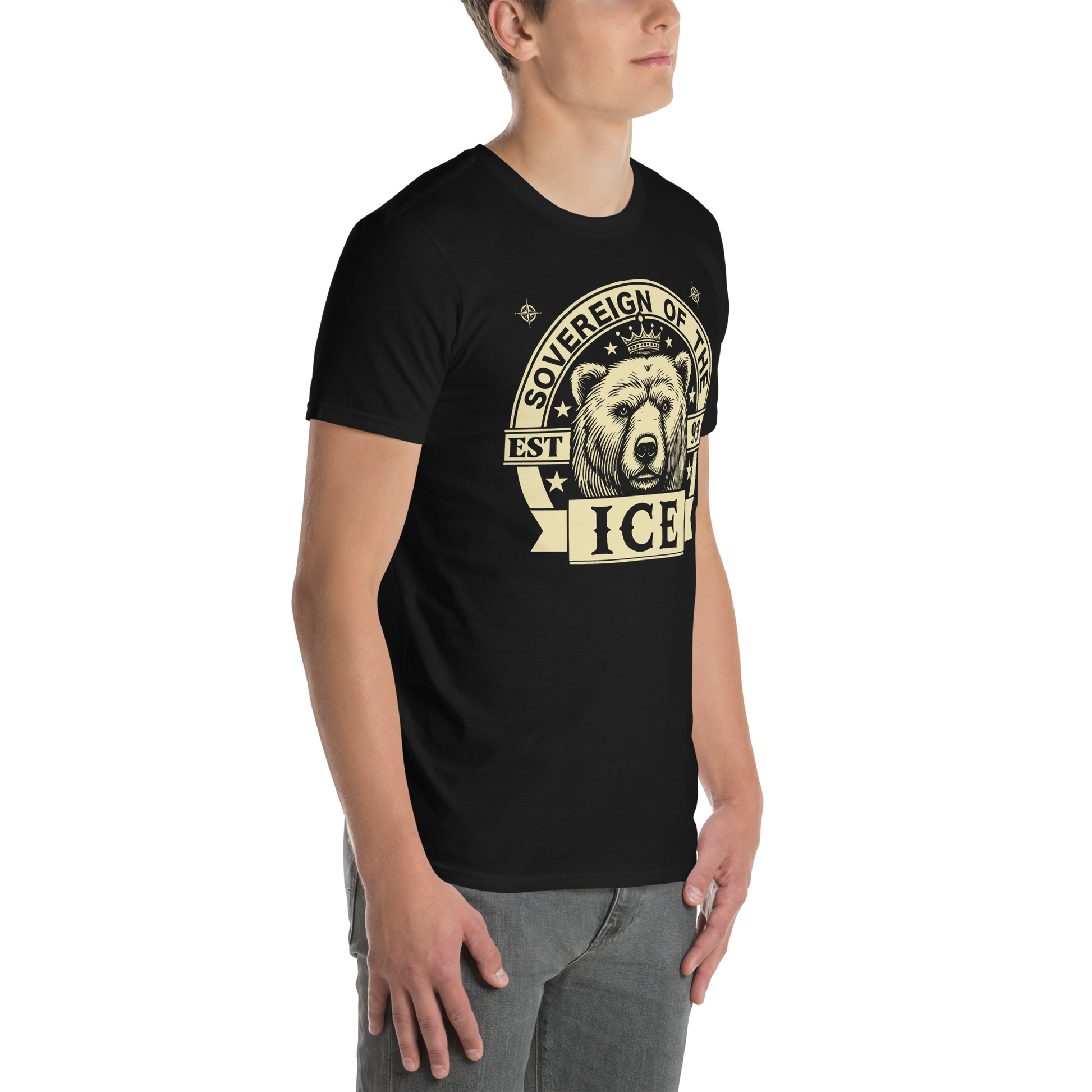 Playera Oso Estilo Completo Hombre Perfil