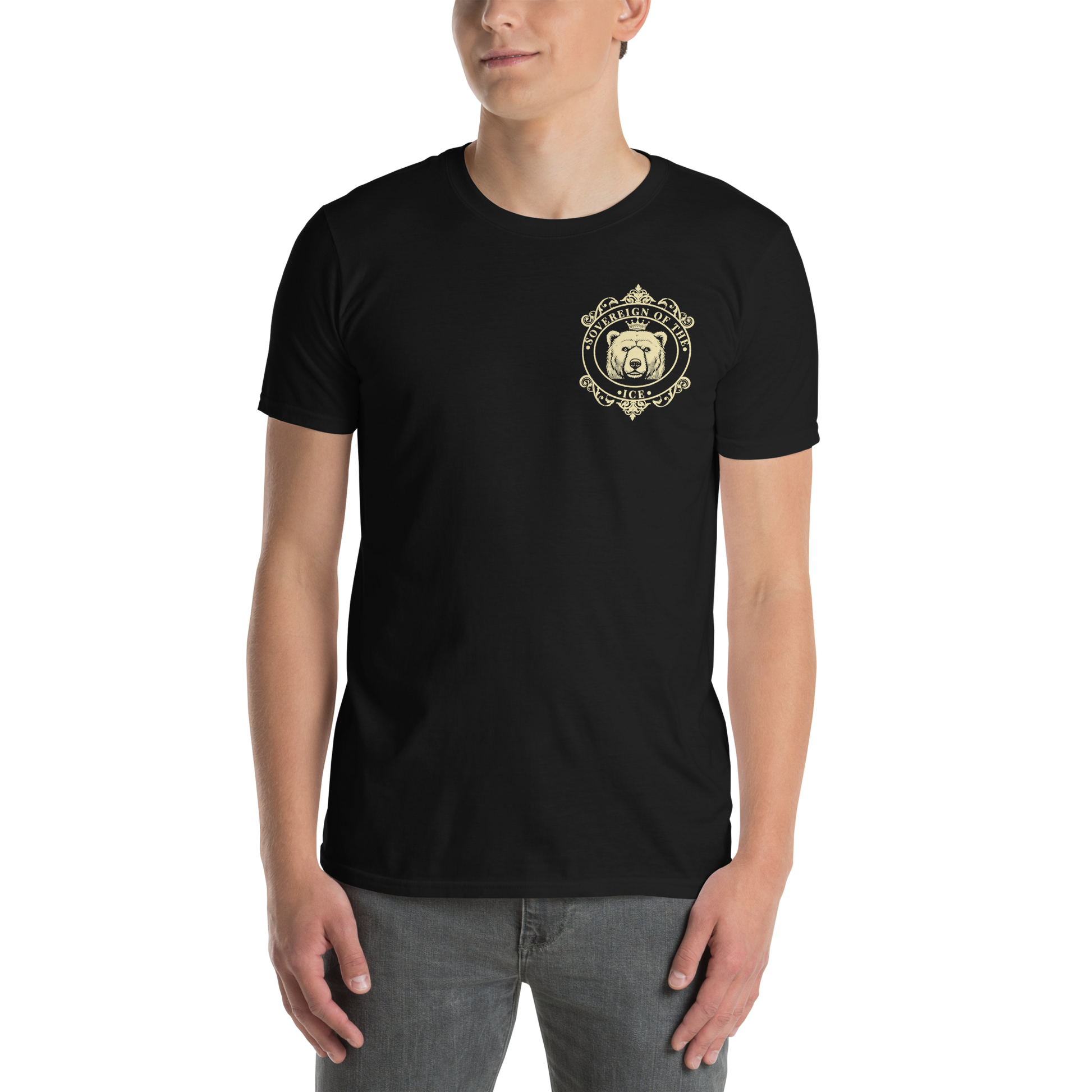 Playera Oso Estilo Icono Hombre Frente